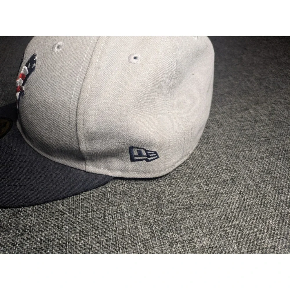Hartford Yard Goats Milb New‎ Era Hat 7 3/4 Fitted USA Flag logo Baseball Cap
